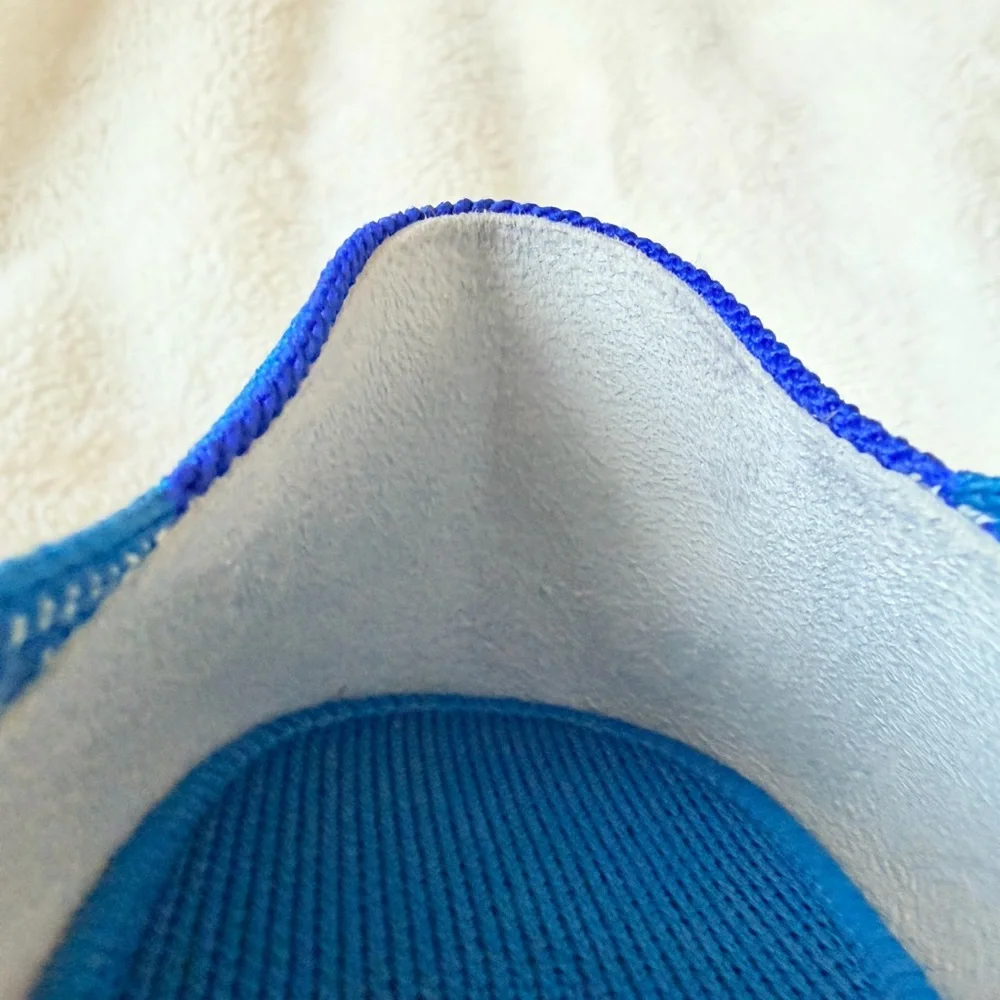 Rothy's Blue Knit Slip-On Flats